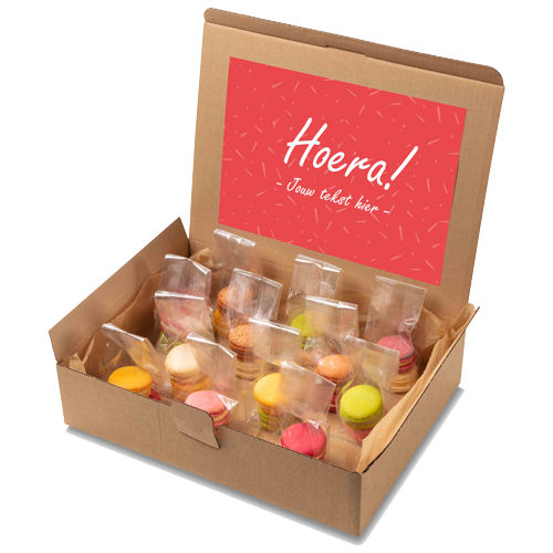 Image of Macaron box "Hoera!"