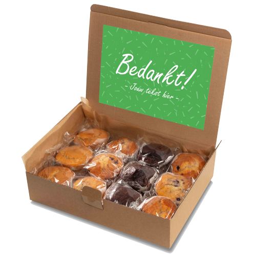 Image of Muffin box "Bedankt!"
