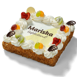 Slagroomtaart "Gefeliciteerd!"