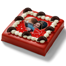 Marsepeintaart "Valentijnsdag"
