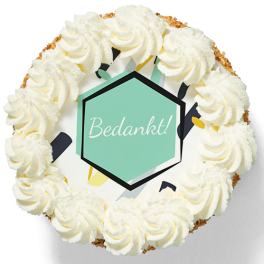 Slagroomtaart "Bedankt"