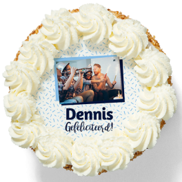 Slagroomtaart "Gefeliciteerd!"