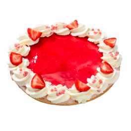 Aardbeien Bavaroisvlaai