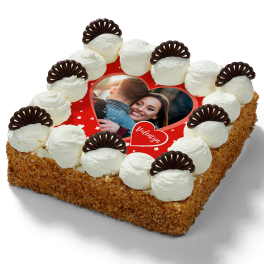 Slagroomtaart "Valentijnsdag"