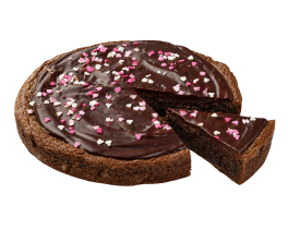 Chocolade brownie taartje - Liefde