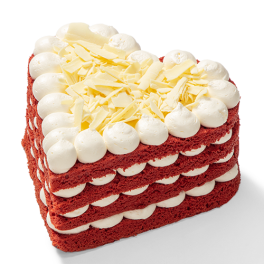 Red velvet hart "Liefde"