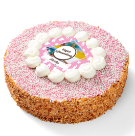 Geboortetaart Meisje ''Naam en foto''