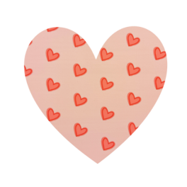 Eetbare print "hart"