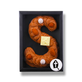 Chocoladeletter S "Melk Noten"