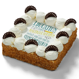 Slagroomtaart  "Dag van het onderwijs"