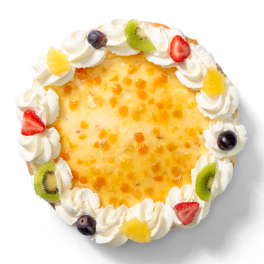 Tropische fruitvlaai