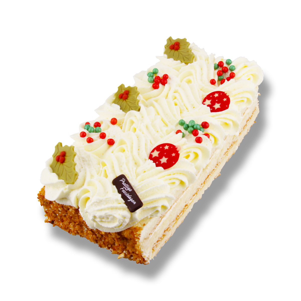 Slagroomschnitt "kerst"